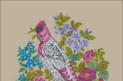 Vintage Cross Stitch Scheme Pink bird Product Image 3