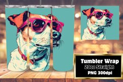 Artistic Dog Print Tumbler Wrap Product Image 1