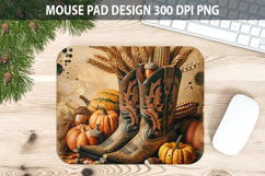 Boots Mouse pad Sublimation - Thanksgiving PNG Design Product Image 1