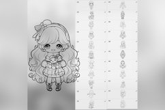 100 Procreate Chibi Xmas Dolls Stamp Brushes Product Image 8