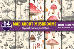 Mad About Mushrooms Pattern Bundle PNG Product Image 8