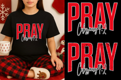 pray Christian Christmas Svg, Bible Verse, Faith svg, Product Image 1