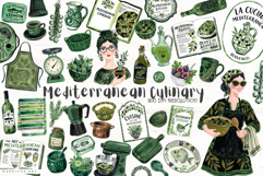 Mediterranean Culinary Summer Clipart Product Image 1