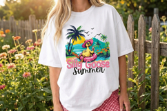 Silly Goose Summer PNG sublimation |Beach &amp; Summer PNG T-Shi Product Image 3