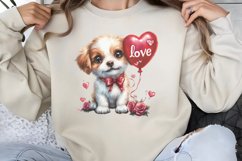 Valentine Dog Clipart PNG Product Image 1