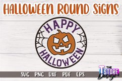 Halloween Round Signs SVG Design|Halloween Signs Quotes SVG Product Image 8
