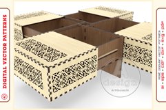 Box Organizer v12 - laser cut file - Glowforge ready SVG Product Image 7