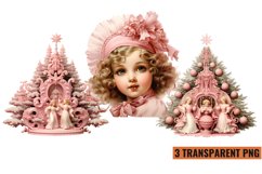Vintage Pink Christmas Sublimation Product Image 1
