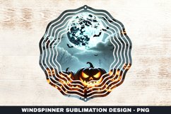 Halloween Pumpkins Wind Spinner Sublimation Design Product Image 1