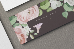 beautiful wedding card invitation set with roses flower Product Image 7