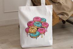 Dripping Glaze Donuts Sublimation Design 300DPI PNG - Sweet Product Image 4