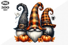 Halloween Gnomes Sublimation - Clipart PNG Design Product Image 1