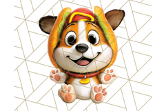 Halloween Animals in Costumes Clipart PNG, Cute Pets Art Product Image 3
