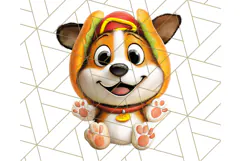 Halloween Animals in Costumes Clipart PNG, Cute Pets Art Product Image 3
