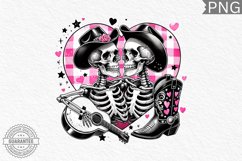 Valentine&#039;s Day Skeleton PNG - Valentine Clipart Sublimation Product Image 1