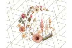Whimsy Winter Florals Clipart PNG, Christmas Png Clipart Product Image 3
