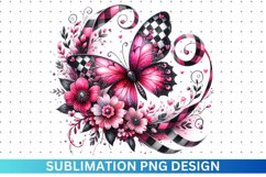 Mother&#039;s day Butterfly Floral Sublimation - Clipart Design Product Image 1