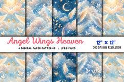 Angel Wings Heaven Clouds Stair JPG Product Image 1