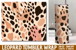 Leopard Print Tumbler Wrap Sublimation Product Image 1