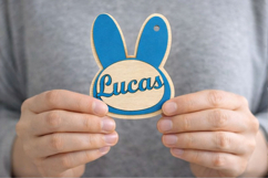 Bunny boys name tags for easter digital file download laser Product Image 7