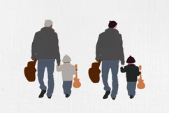 Fathers day clipart, Family clipart, Father and son, 18PNG Product Image 7