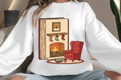 Bookish Christmas png design for T-shirts Product Image 4