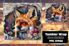 Tumbler Wrap: 3D Wall Hole with Cute Spring Animals Product Image 1