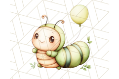 Cute Caterpillar Clipart PNG, Spring Bug Illustrations Product Image 3