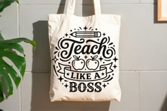 Teach Like A Boss Svg, Back To School Svg, Funny Teacher Svg Product Image 8