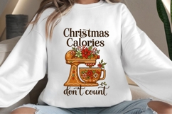 Christmas calories png design for T-shirts Product Image 4