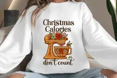 Christmas calories png design for T-shirts Product Image 4