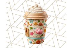 Pastel Coffee Mug Clipart PNG, Latte Iced Coffee Tea Cups Product Image 3
