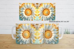 3D Sunflower Mug Wrap| Mug sublimation design Product Image 9