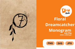 Floral Dreamcatcher Monogram - Boho Inspired Letter Frames Product Image 1