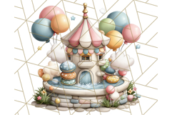 Cozy Cookie Village Clipart, Gingerbread Holiday PNG Product Image 3
