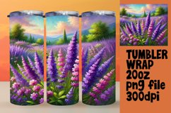 Sublimation-Ready 20oz Design , Flower Product Image 1