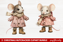 2 Christmas Nutcracker Clipart | Festive Holiday Nutcracker Product Image 1
