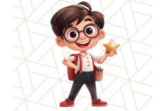 Boy Teacher PNG, Back to School Clipart, Classroom Decor Product Image 7