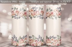 Floral Tumbler Sublimation Bundle | Roses Tumbler Wrap 20oz Product Image 8