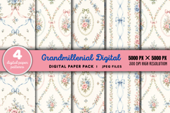 Grandmillennial Digital Paper JPG Product Image 1