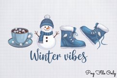 Cozy Winter Sublimation Clipart PNG Product Image 1