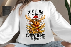 Christmas moose png design for T-shirts Product Image 4
