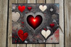 Vintage Hearts | gothic Skinny tumbler sublimation designs 2 Product Image 3