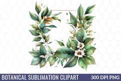 Botanical Sublimation Clipart Product Image 1