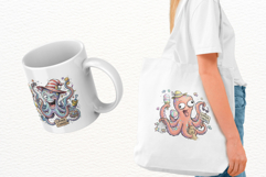 Whimsical Summer Octopus Clipart 18 PNG Product Image 3
