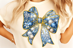 Christmas Bow PNG, Coquette Christmas Sublimation, Christmas Product Image 4