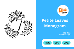 Petite Leaves Monogram Product Image 1