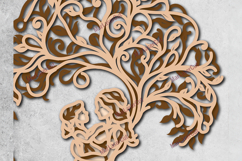 Multilayer Mother Tree of life SVG Laser Cut File 3D Layered Product Image 6