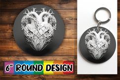 Round Heart Pattern Sublimation Product Image 1