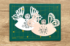 Fairy lantern Bundle, paper angel butterfly lantern template Product Image 2